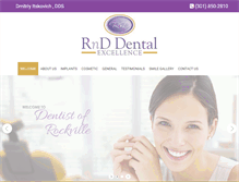 Tablet Screenshot of dentistofrockville.com